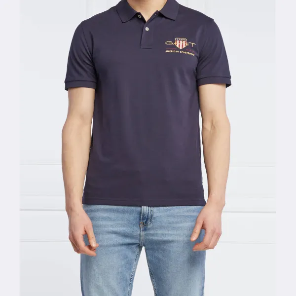 Рубашка поло стандартного кроя Gant, синий
Рубашка поло стандартного кроя Gant, синий