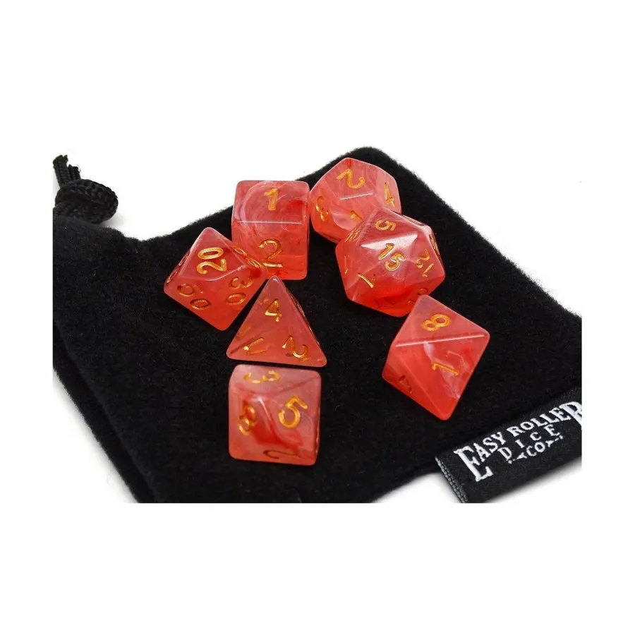 Матовый розовый ледник с золотом, Dice - 7 Piece Poly Sets - Glacier/Translucent (Easy Roller Dice) 
Матовый розовый ледник с золотом, Dice - 7 Piece Poly Sets - Glacier/Translucent (Easy Roller Dice)