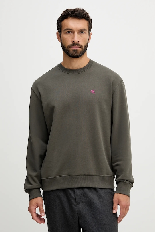 Хлопковая толстовка Calvin Klein Jeans, зеленый
Хлопковая толстовка Calvin Klein Jeans, зеленый