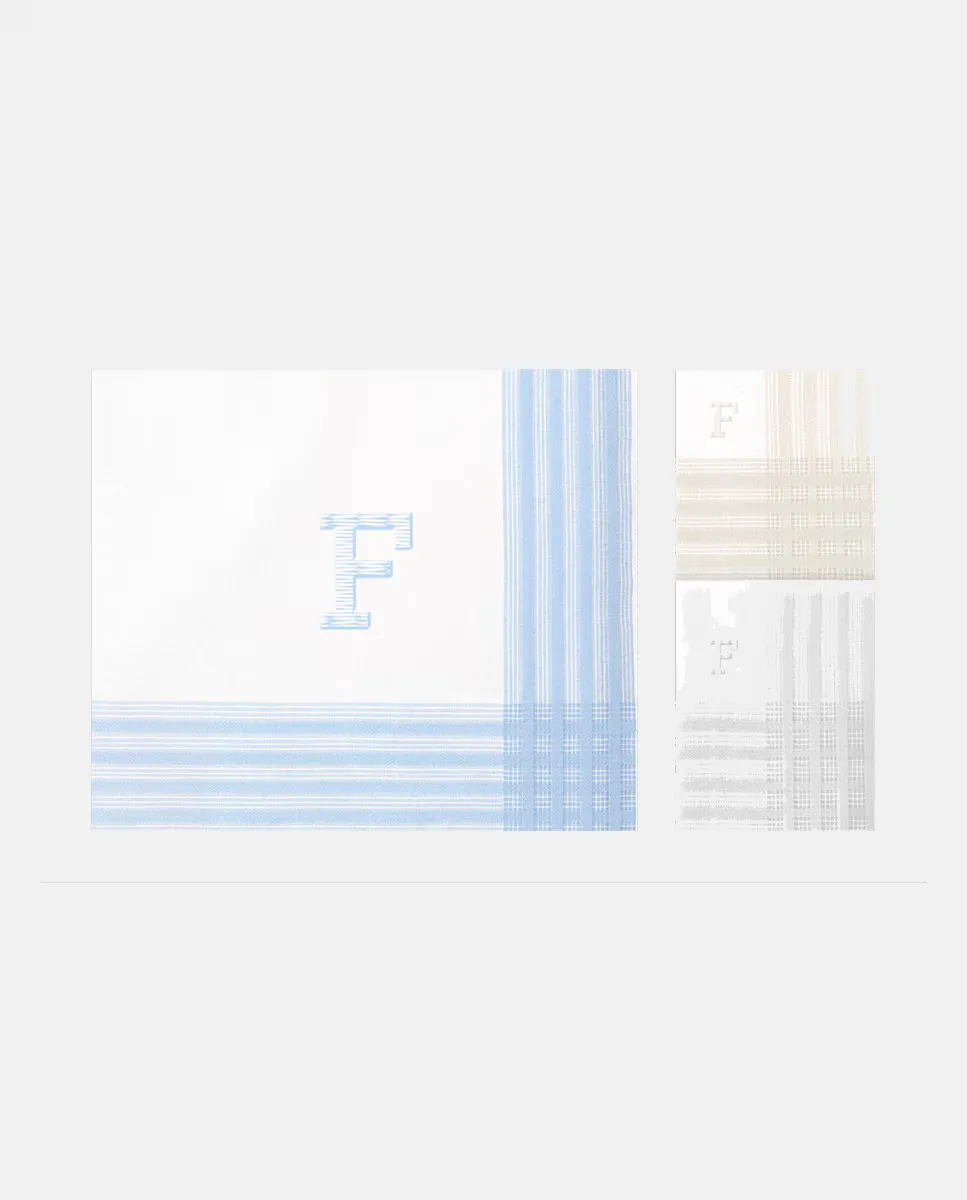 Футляр из 3-х мужских хлопковых носовых платков с инициалами Guasch, цвет F
Футляр из 3-х мужских хлопковых носовых платков с инициалами Guasch, цвет F