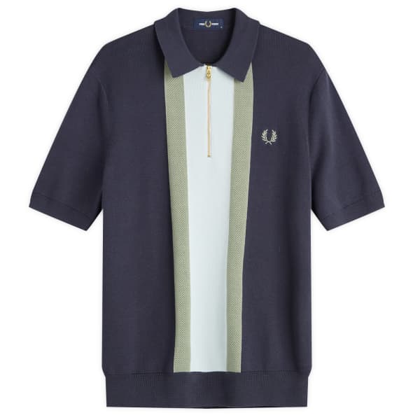 Вязаная рубашка-поло с фактурной полосой и застежкой-молнией Fred Perry, темно-airforce
Вязаная рубашка-поло с фактурной полосой и застежкой-молнией Fred Perry, темно-airforce
