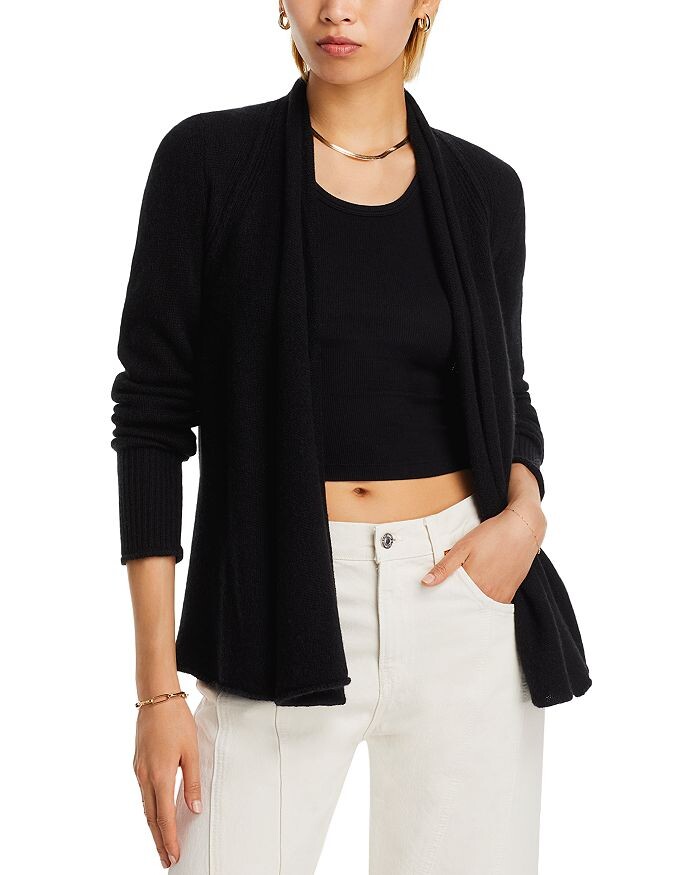 Кардиган AQUA Кашемир с драпировкой спереди, черный
Кардиган AQUA Кашемир с драпировкой спереди, черный