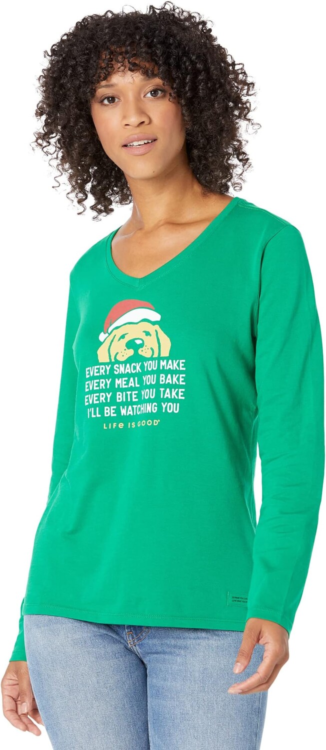 Футболка Life is Good I'll Be Watching You Long Sleeve CrusherVee, цвет Kelly Green
Футболка Life is Good I'll Be Watching You Long Sleeve CrusherVee, цвет Kelly Green