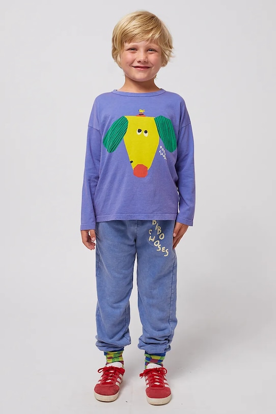 Детские хлопковые спортивные брюки Bobo Choses, синий
Детские хлопковые спортивные брюки Bobo Choses, синий