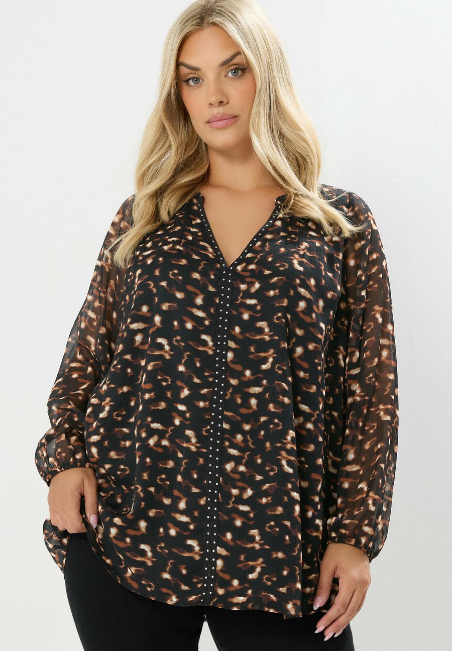 Блуза Yours Clothing LEOPARD PRINT STUD DETAIL , Black/Anthracite
Блуза Yours Clothing LEOPARD PRINT STUD DETAIL , Black/Anthracite