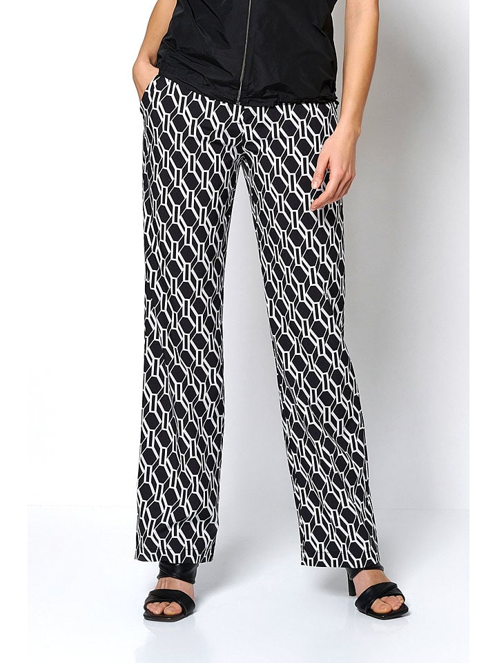 Тканевые брюки Toni, белый/черный
Тканевые брюки Toni, белый/черный