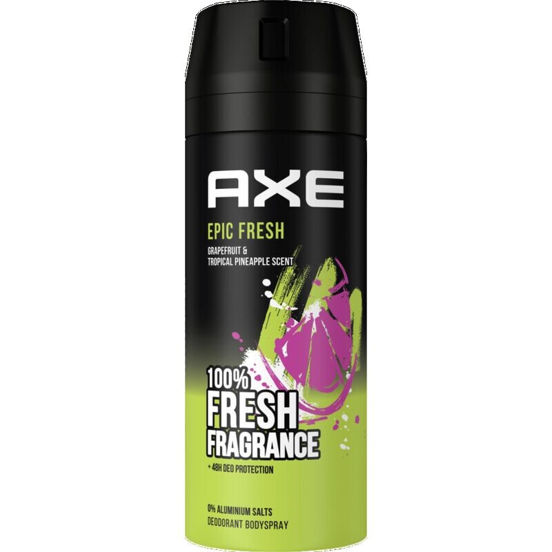 Спрей для тела Epic Fresh AXE, 150 ml
Спрей для тела Epic Fresh AXE, 150 ml