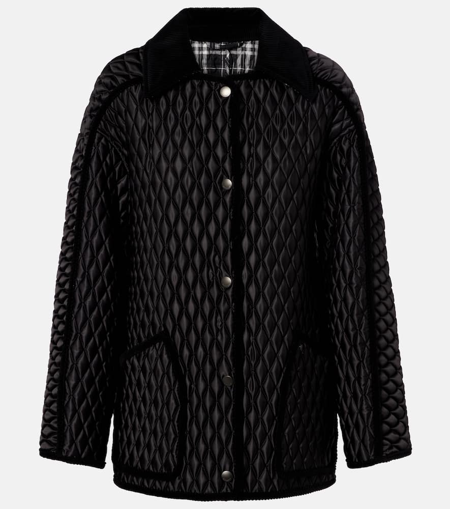 Стёганая куртка с отделкой из вельвета Burberry, Black
Стёганая куртка с отделкой из вельвета Burberry, Black