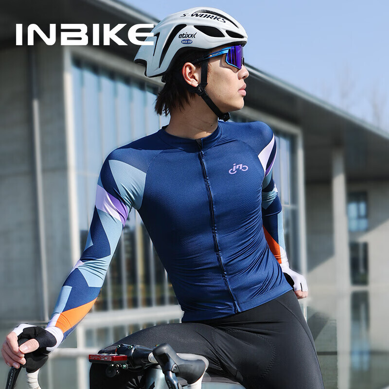 Мужское велосипедное джерси INBIKE с длинными рукавами быстросохнущее с геометрическим принтом XL, темно-синий
Мужское велосипедное джерси INBIKE с длинными рукавами быстросохнущее с геометрическим принтом XL, темно-синий