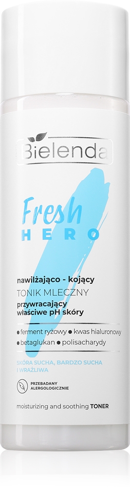 Успокаивающий тоник Fresh Hero с увлажняющим эффектом Bielenda, 200 мл
Успокаивающий тоник Fresh Hero с увлажняющим эффектом Bielenda, 200 мл