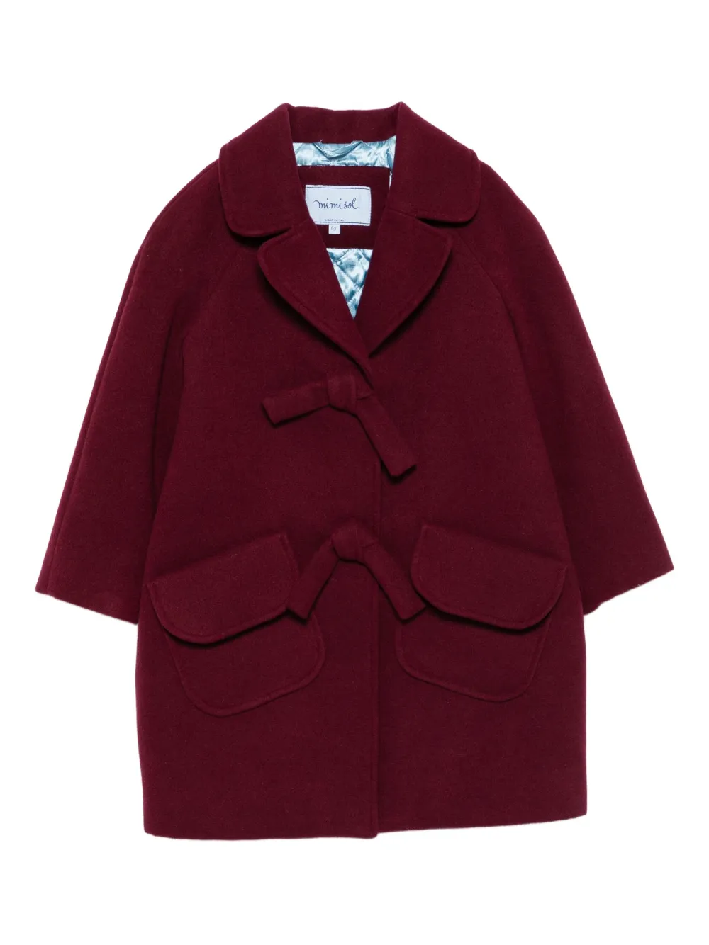 Пальто с накладными карманами и бантом Mi Mi Sol, красный
Пальто с накладными карманами и бантом Mi Mi Sol, красный
