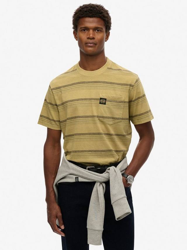 Хлопчатобумажная футболка с карманом в контрастную полоску Superdry, цвет Cappuccino Stripe
Хлопчатобумажная футболка с карманом в контрастную полоску Superdry, цвет Cappuccino Stripe