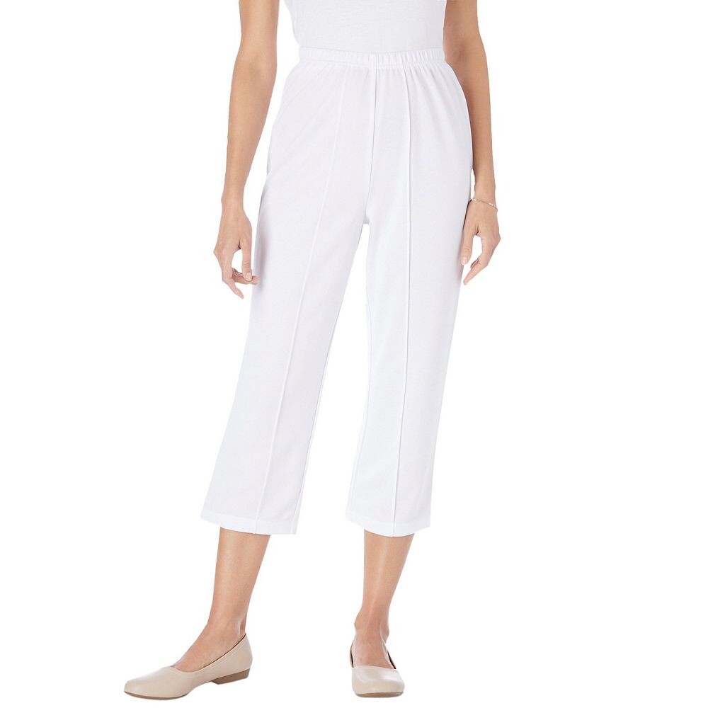 Женщина в женских капри больших размеров из мягкого трикотажа без проблем Woman Within, белый
Женщина в женских капри больших размеров из мягкого трикотажа без проблем Woman Within, белый