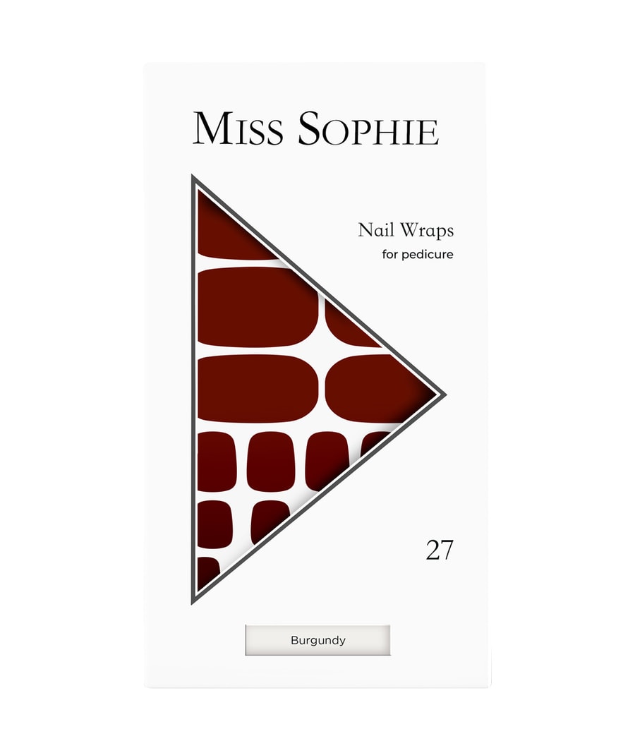 Фольга для ногтей Miss Sophie Burgundy Pedicure, Burgundy, 27 шт.
Фольга для ногтей Miss Sophie Burgundy Pedicure, Burgundy, 27 шт.