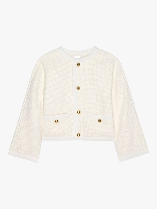 Приталенный твидовый жакет FRAME, Cream
Приталенный твидовый жакет FRAME, Cream
