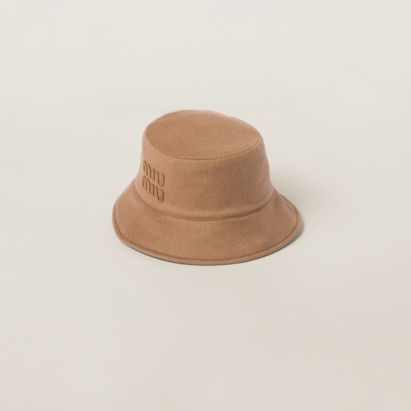 Шерстяная шляпа-ведро Miu Miu, коричневый
Шерстяная шляпа-ведро Miu Miu, коричневый