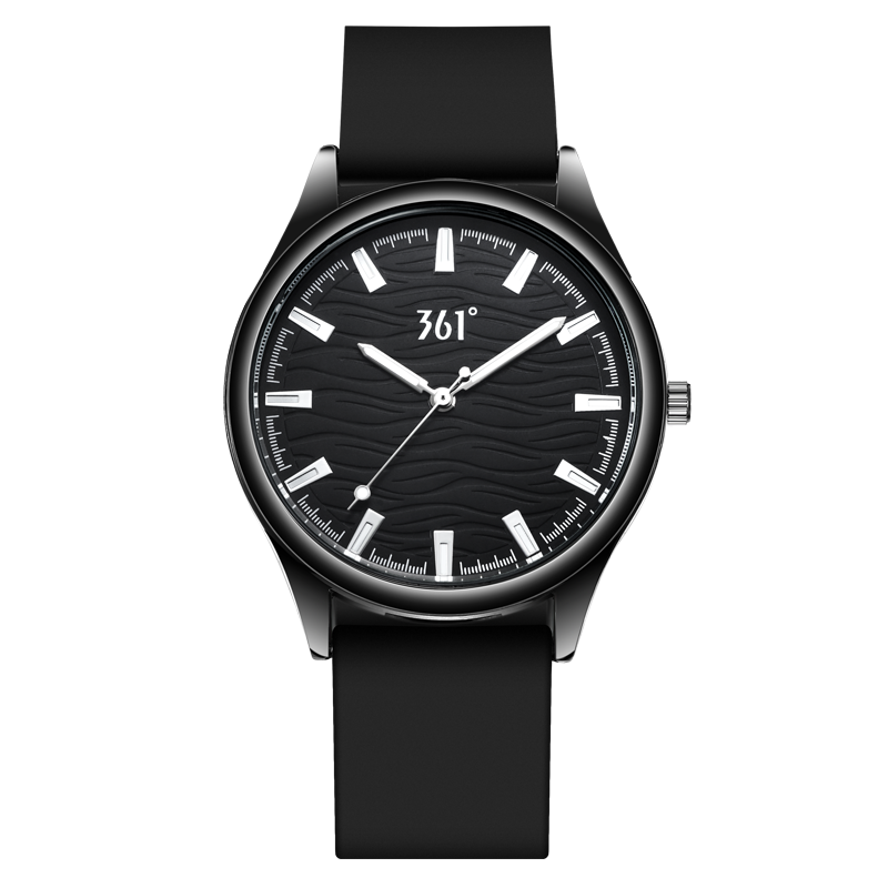 361° Часы с кварцевым механизмом и силиконовым ремешком, унисекс, черный циферблат
361° Часы с кварцевым механизмом и силиконовым ремешком, унисекс, черный циферблат