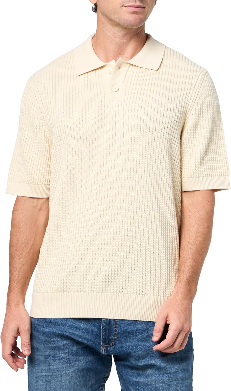 BOSS мужская фактурная вязаная поло с коротким рукавом, Seed Pearl, Белый, BOSS мужская фактурная вязаная поло с коротким рукавом, Seed Pearl
BOSS мужская фактурная вязаная поло с коротким рукавом, Seed Pearl, Белый, BOSS мужская фактурная вязаная поло с коротким рукавом, Seed Pearl