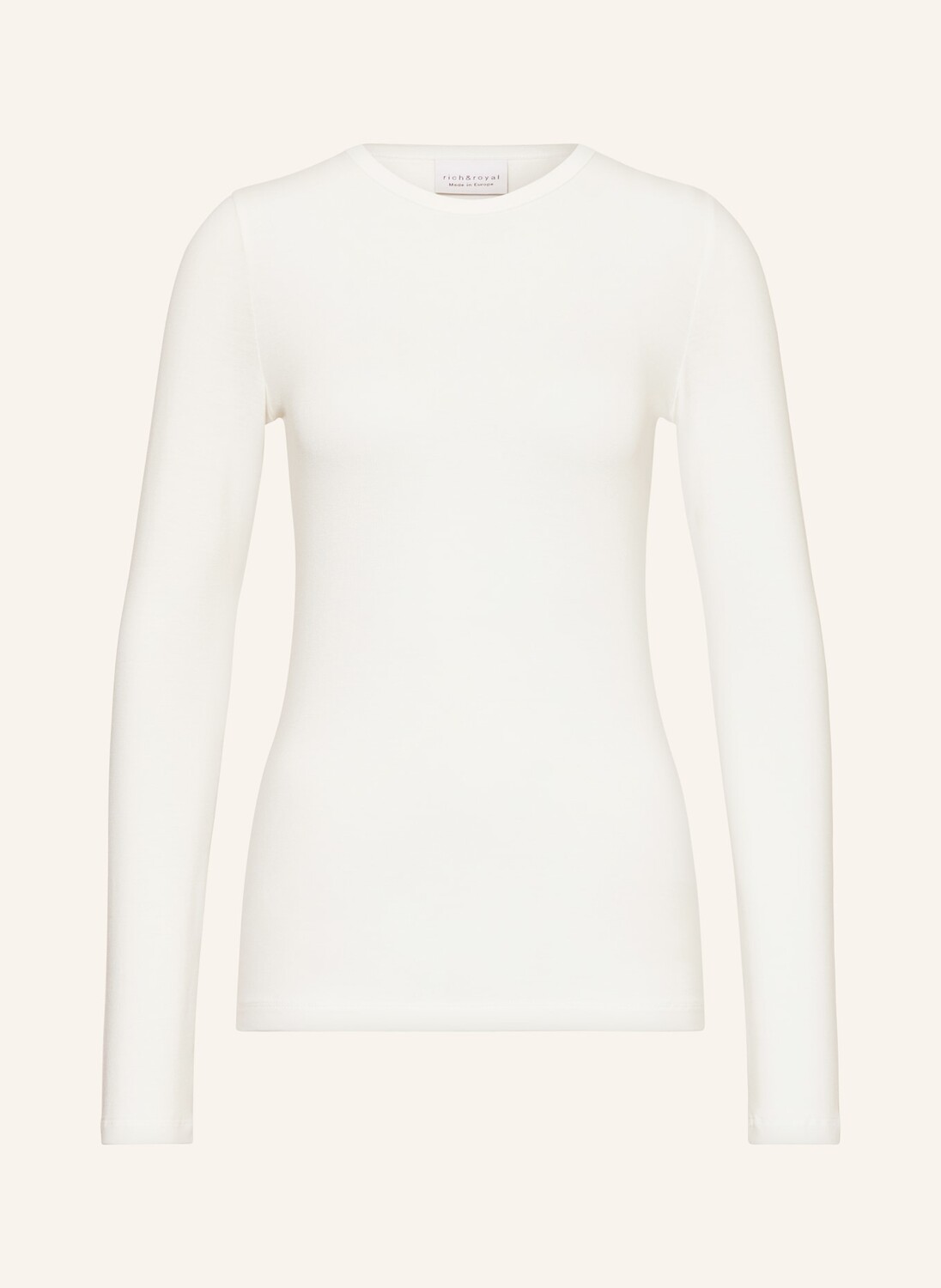 Лонгслив rich&royal, белый 
Лонгслив rich&royal, белый