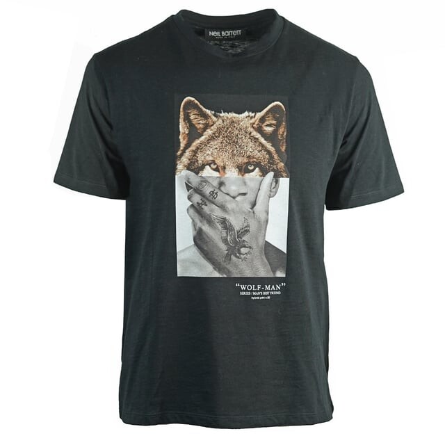 Футболка оверсайз с изображением человека-волка Neil Barrett, черный
Футболка оверсайз с изображением человека-волка Neil Barrett, черный