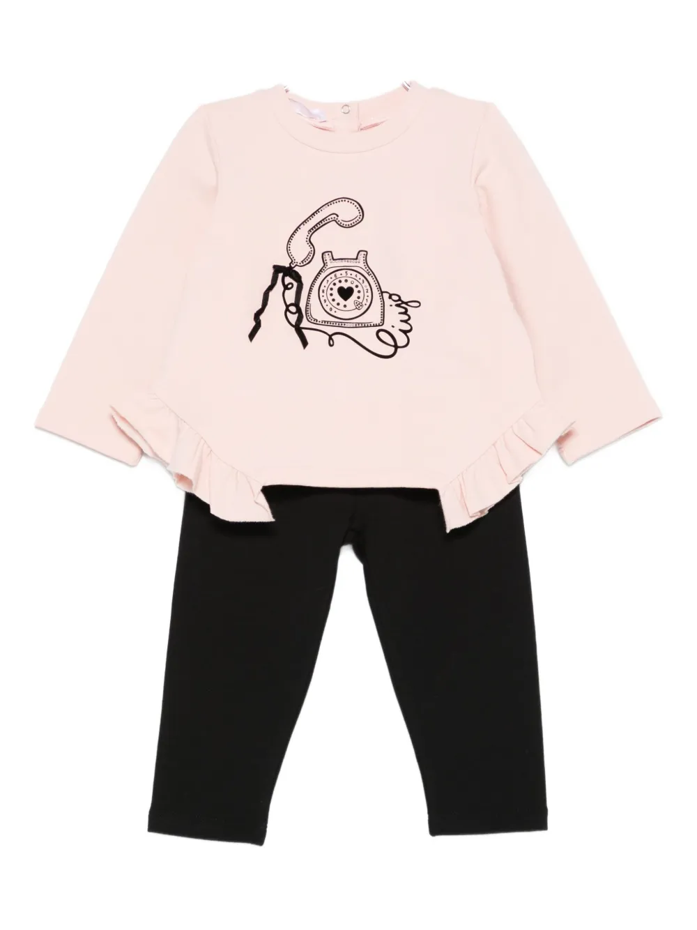 Комплект брюк с телефонным принтом Liu Jo Kids, черный
Комплект брюк с телефонным принтом Liu Jo Kids, черный