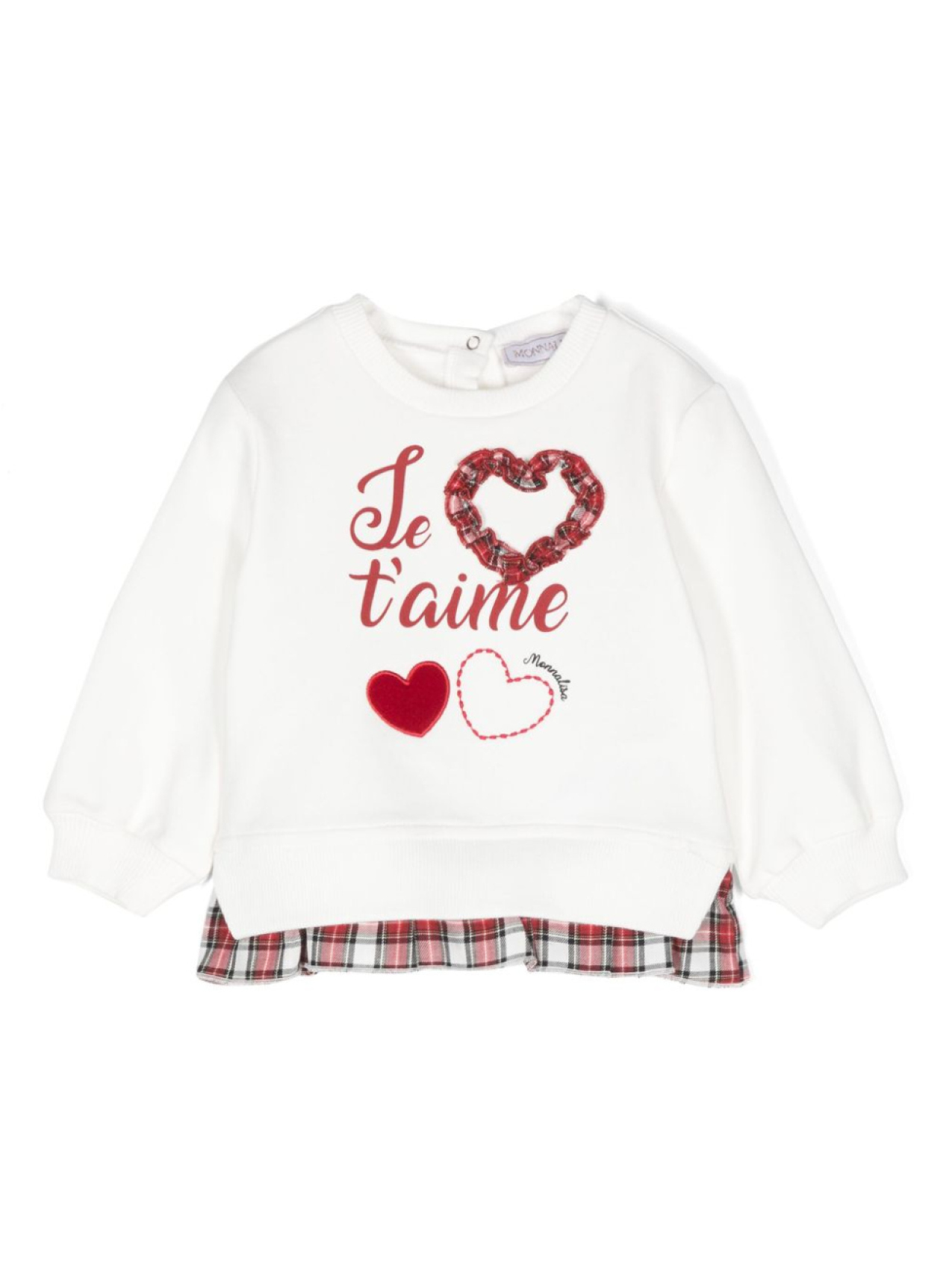 Monnalisa толстовка с аппликацией, белый
Monnalisa толстовка с аппликацией, белый