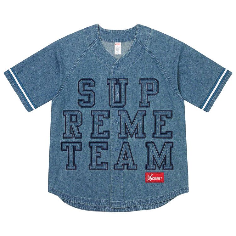 Джерси Supreme Denim Baseball Jersey, Blue
Джерси Supreme Denim Baseball Jersey, Blue