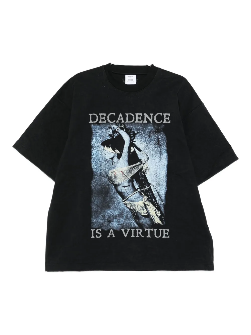 Футболка с графическим принтом Vetements, черный
Футболка с графическим принтом Vetements, черный