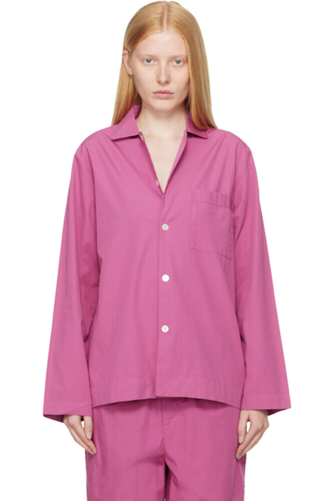 Пижамная рубашка из фиолетового поплина с длинными рукавами Tekla
Пижамная рубашка из фиолетового поплина с длинными рукавами Tekla