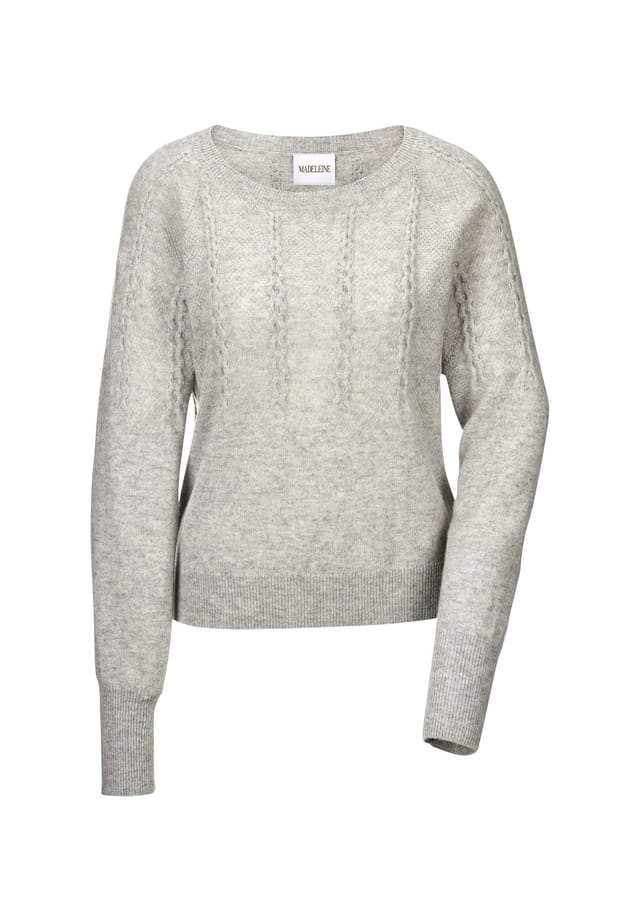 Свитер с круглым вырезом и узором «косы» Madeleine, мультиколор
Свитер с круглым вырезом и узором «косы» Madeleine, мультиколор