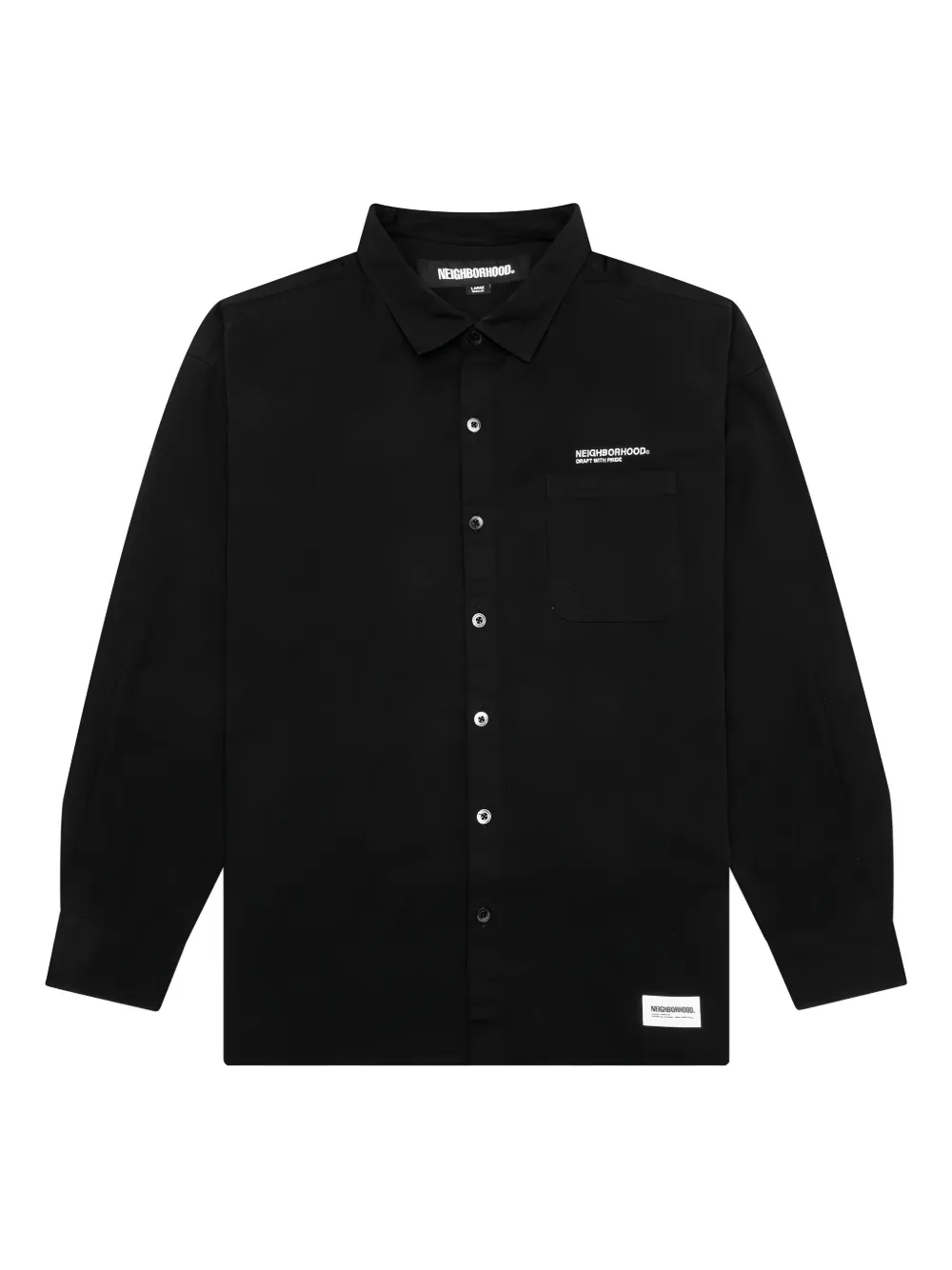 Рубашка с длинными рукавами и карманами Neighborhood, черный 
Рубашка с длинными рукавами и карманами Neighborhood, черный