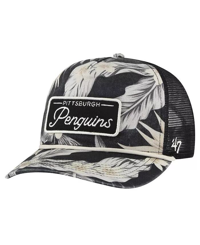 Мужская черная брендовая регулируемая шляпа '47 Pittsburgh Penguins Tropicalia с принтом Trucker со сплошным рисунком 5Th & Ocean, черный
Мужская черная брендовая регулируемая шляпа '47 Pittsburgh Penguins Tropicalia с принтом Trucker со сплошным рисунком 5Th & Ocean, черный