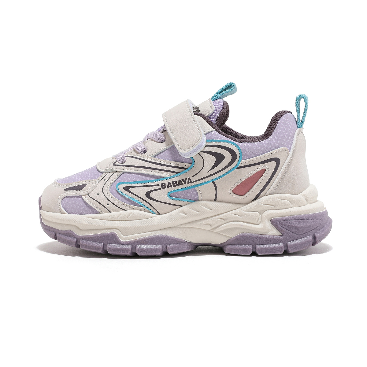 Детские кроссовки с амортизацией и износостойкостью Babaya, фиолетовый 
Детские кроссовки с амортизацией и износостойкостью Babaya, фиолетовый
