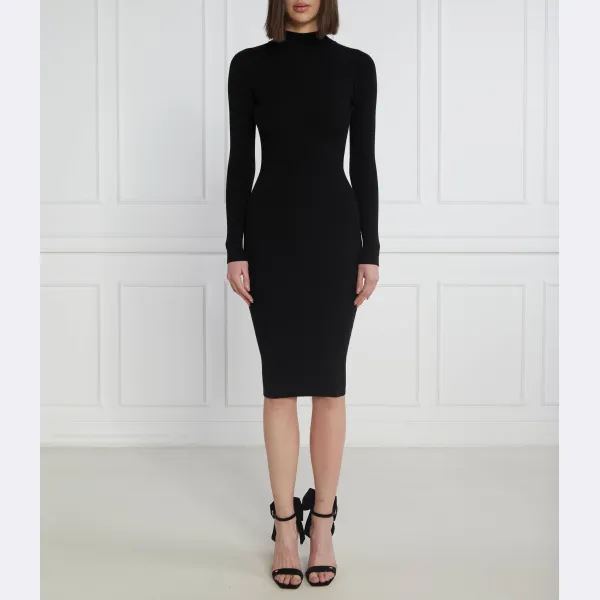 Платье с добавлением шелка Elisabetta Franchi, черный
Платье с добавлением шелка Elisabetta Franchi, черный