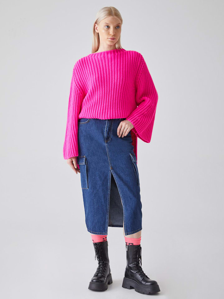 Юбка до колена LTB, темно-синий 
Юбка до колена LTB, темно-синий