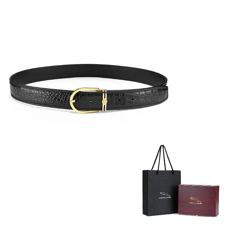 JAGUAR Роскошный мужской кожаный ремень с пряжкой из крокодиловой кожи шириной 3,4 см, Gold
JAGUAR Роскошный мужской кожаный ремень с пряжкой из крокодиловой кожи шириной 3,4 см, Gold