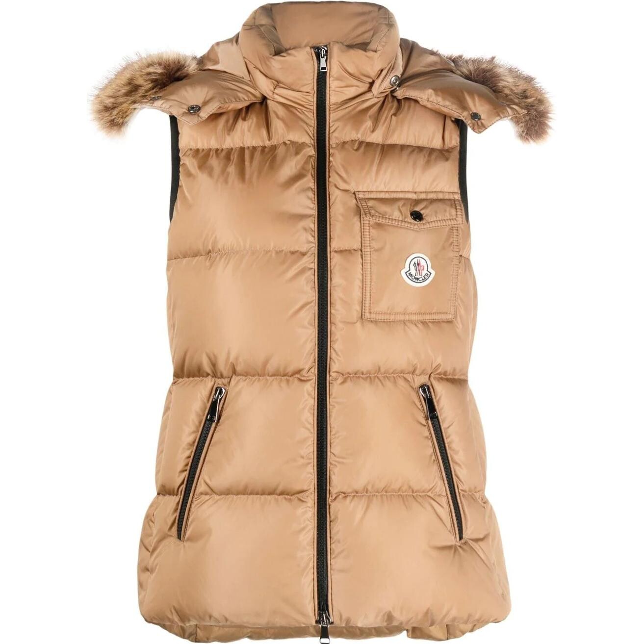 Жилет женский верблюжий Moncler, коричневый
Жилет женский верблюжий Moncler, коричневый