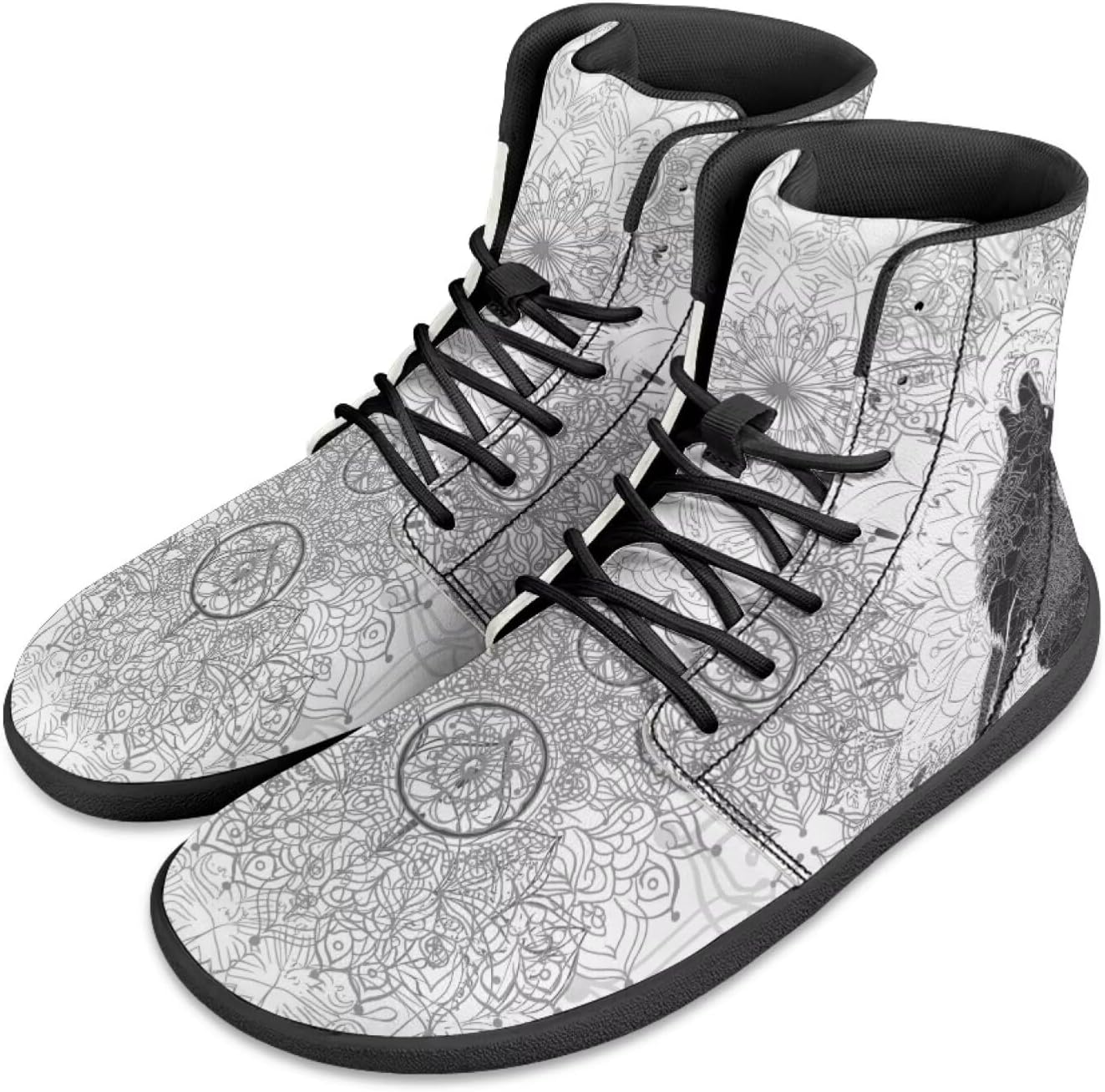 Мужские минималистичные босоножки Jeiento Mandala, обувь для бега с широкой носочной частью, ботинки из искусственной кожи, нескользящие кроссовки на шнуровке, Mandala Wolf Animal
Мужские минималистичные босоножки Jeiento Mandala, обувь для бега с широкой носочной частью, ботинки из искусственной кожи, нескользящие кроссовки на шнуровке, Mandala Wolf Animal