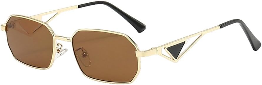 Модные солнцезащитные очки для женщин в винтажном стиле с металлической оправой, многоугольные солнцезащитные очки, роскошные очки для женщин, золотистый чай, один размер TYUVIVO, Gold Tea
Модные солнцезащитные очки для женщин в винтажном стиле с металлической оправой, многоугольные солнцезащитные очки, роскошные очки для женщин, золотистый чай, один размер TYUVIVO, Gold Tea