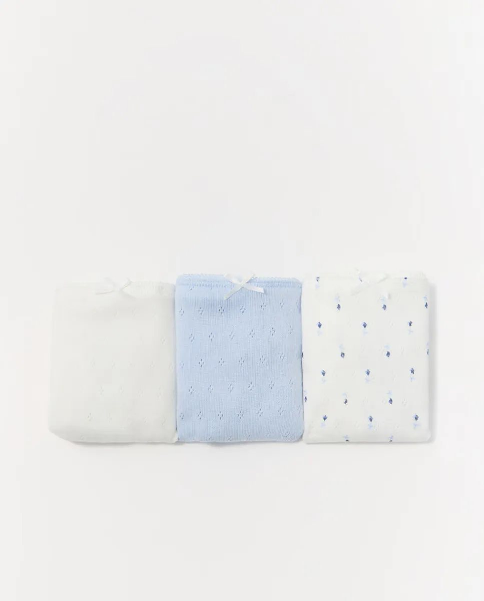 Упаковка хлопковых трусиков Sfera, светло-голубой
Упаковка хлопковых трусиков Sfera, светло-голубой