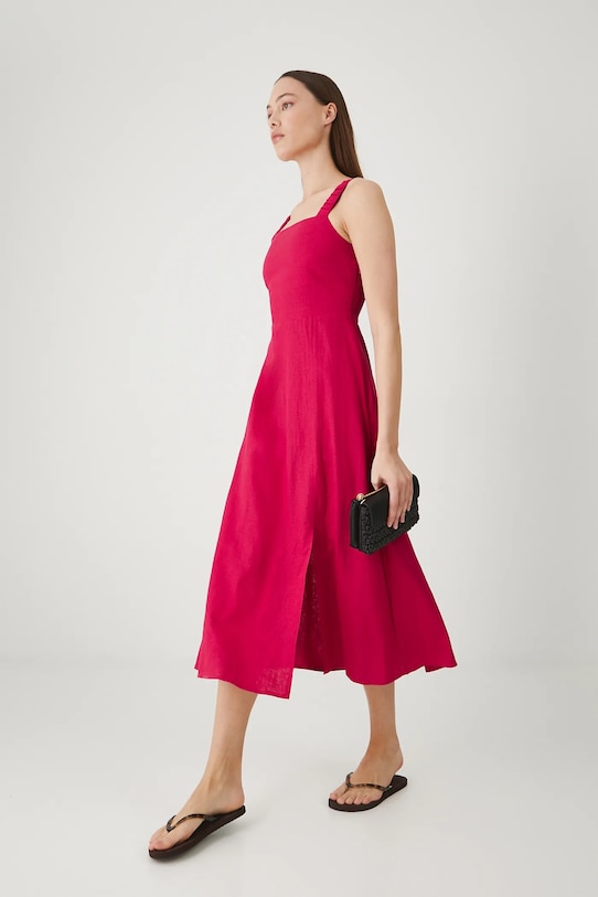 Льняное платье Medicine, красный 
Льняное платье Medicine, красный