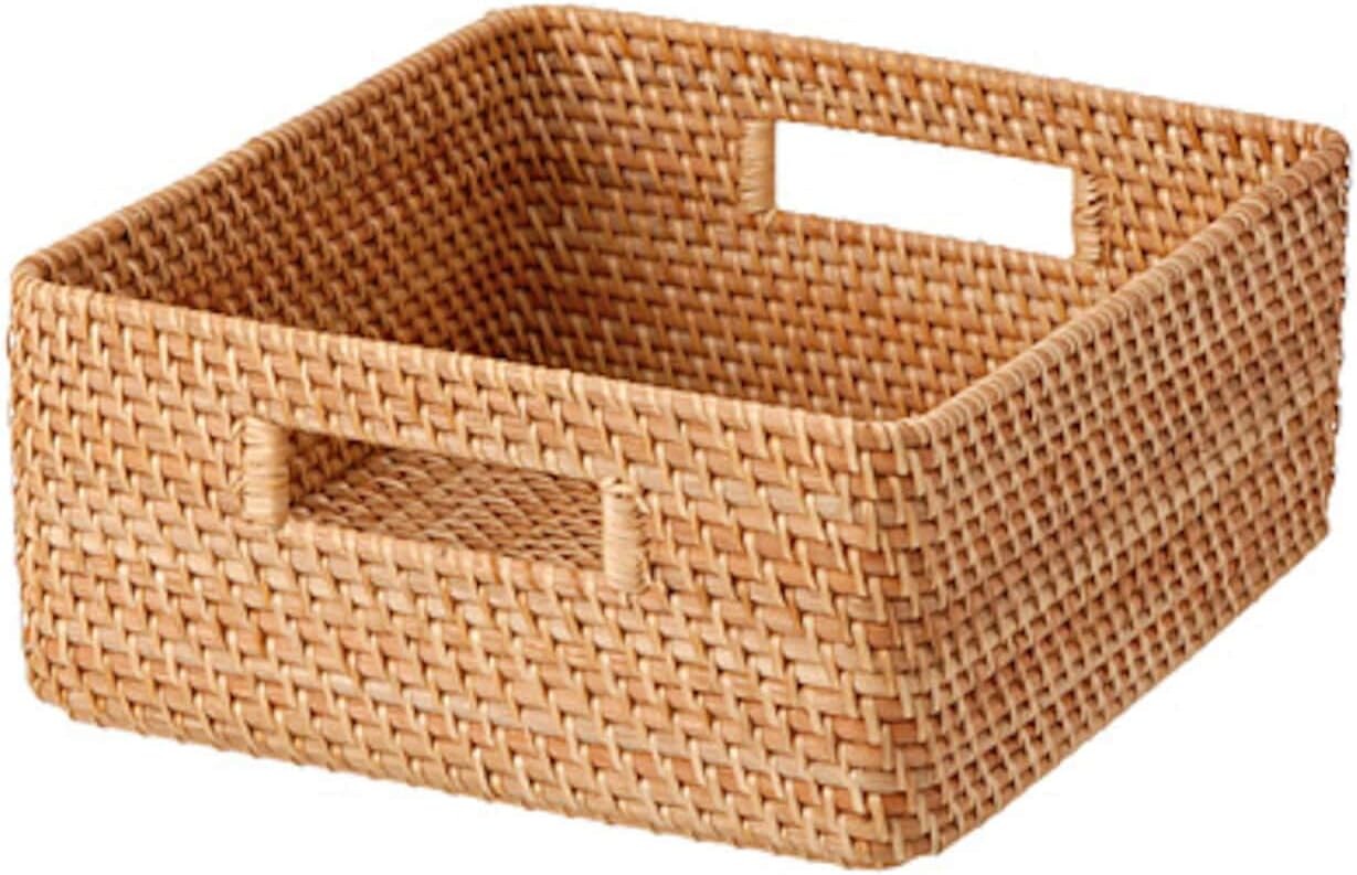 Квадратная корзина Muji из ротанга с ручкой, натуральная, средняя, ширина 35 см, глубина 36 см, высота 16 см, Natural
Квадратная корзина Muji из ротанга с ручкой, натуральная, средняя, ширина 35 см, глубина 36 см, высота 16 см, Natural