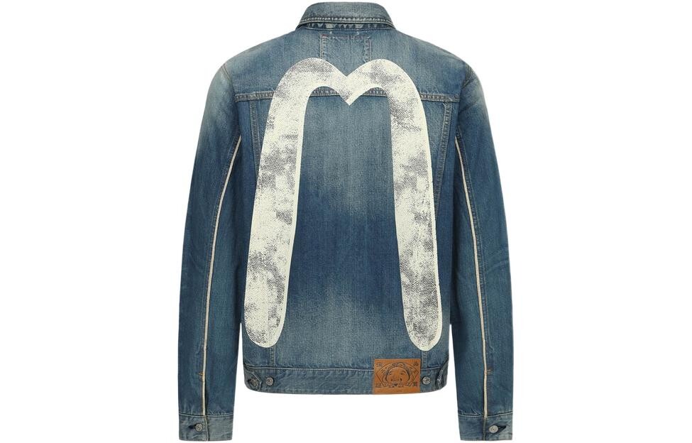 Джинсовая куртка мужская синяя Evisu, синий
Джинсовая куртка мужская синяя Evisu, синий