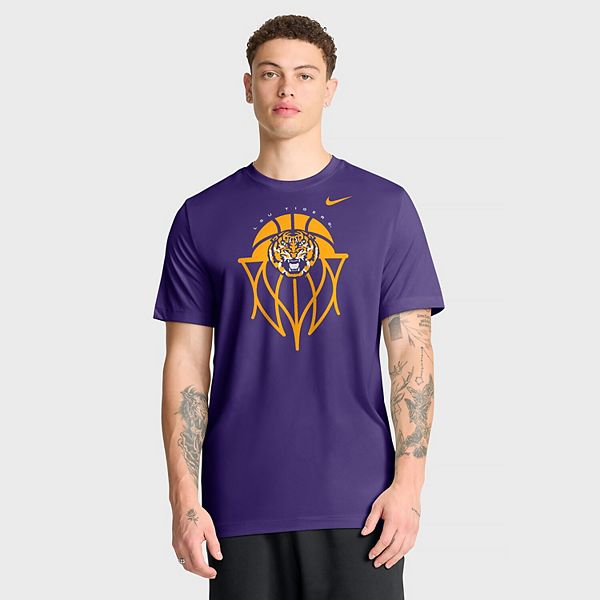Мужская фиолетовая футболка LSU Tigers Basketball Icon Legend Nike
Мужская фиолетовая футболка LSU Tigers Basketball Icon Legend Nike