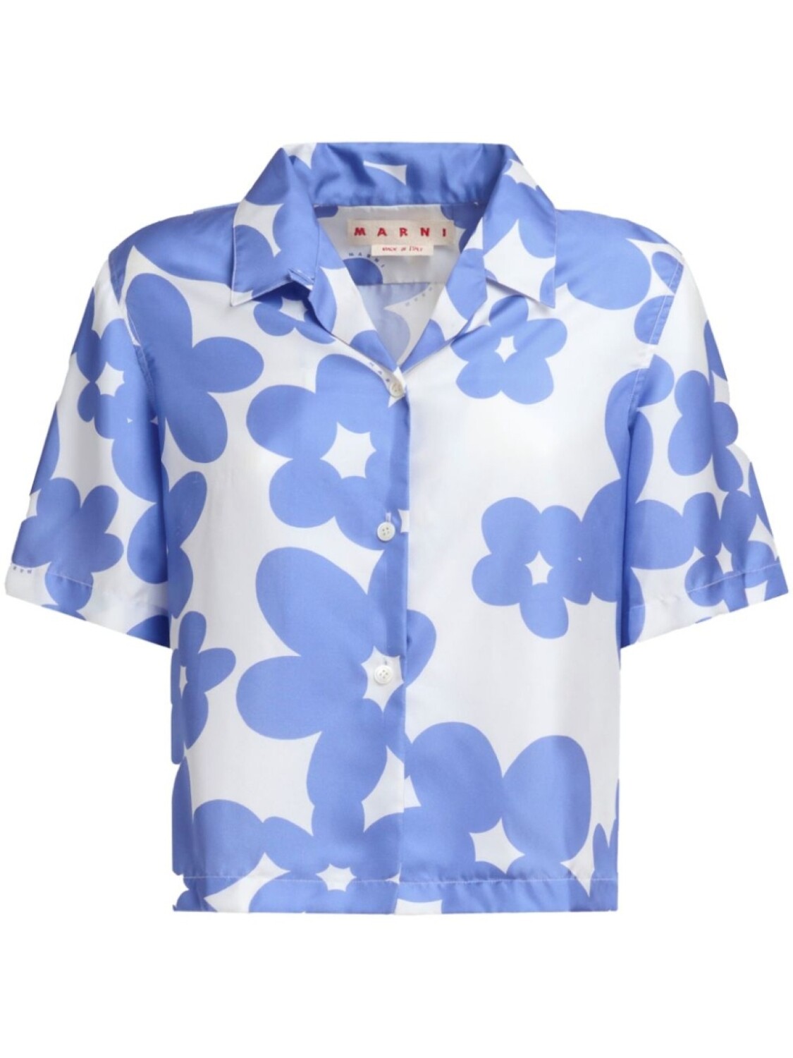 Рубашка с цветочным принтом Marni, фиолетовый
Рубашка с цветочным принтом Marni, фиолетовый