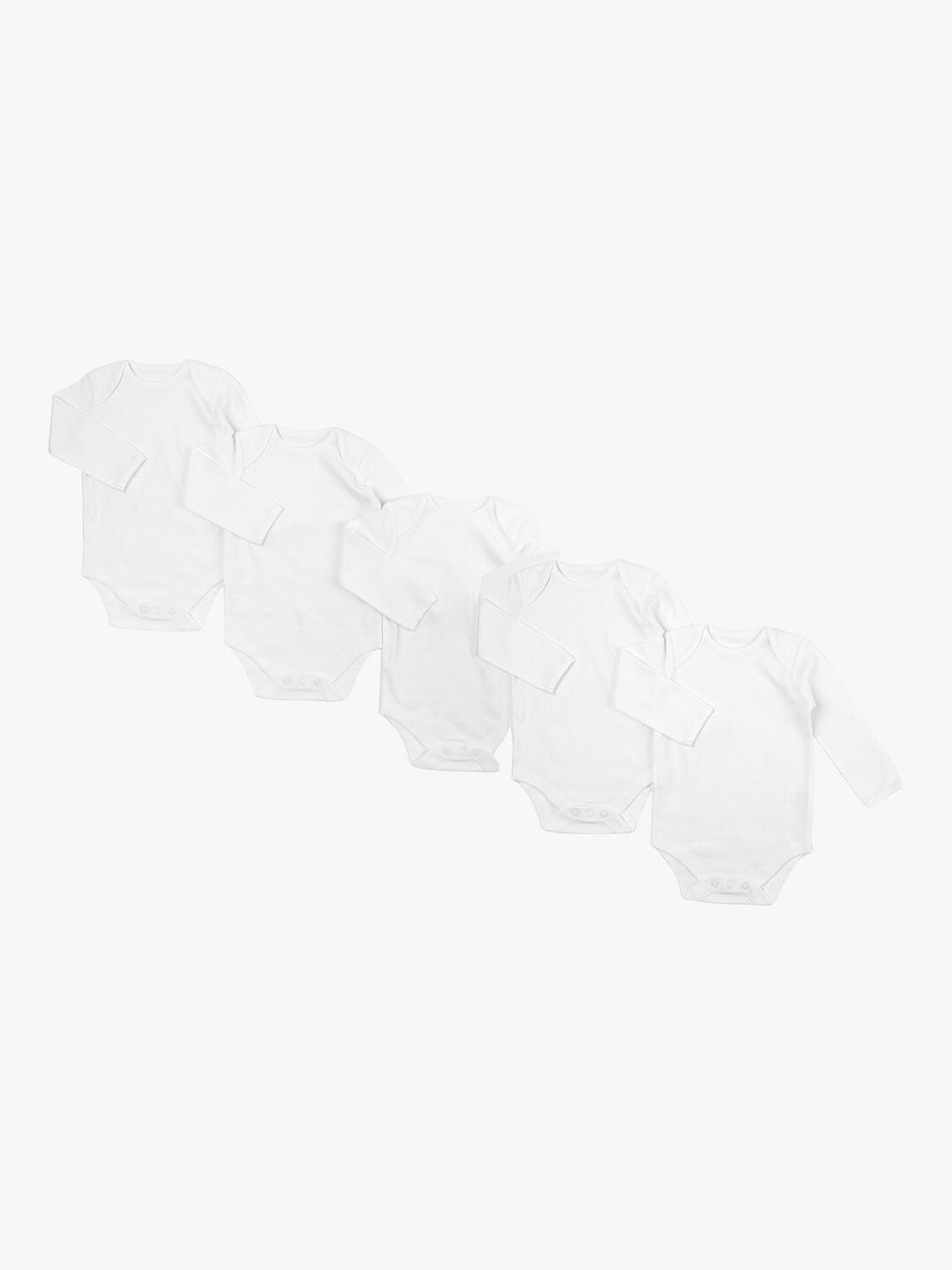 Детские боди с длинными рукавами John Lewis, набор из 5 белых боди из органического хлопка
Детские боди с длинными рукавами John Lewis, набор из 5 белых боди из органического хлопка