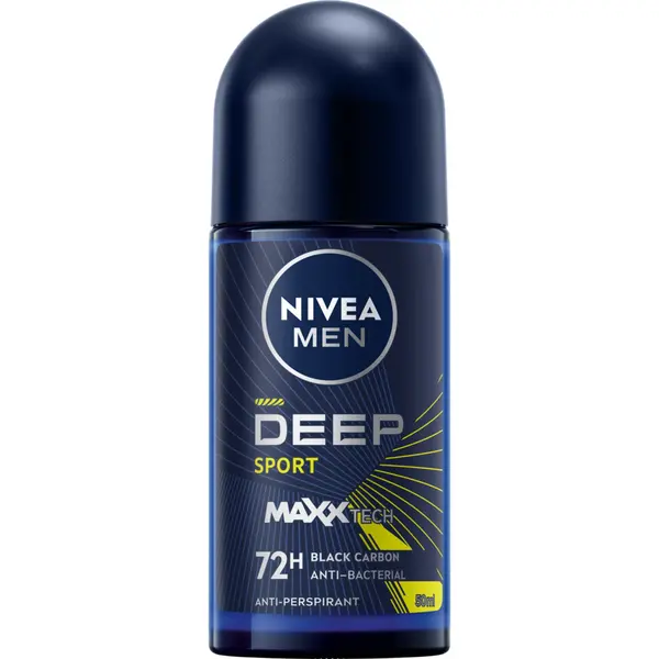 Шариковый антиперспирант для мужчин, 50 мл Nivea Men deep sport
Шариковый антиперспирант для мужчин, 50 мл Nivea Men deep sport