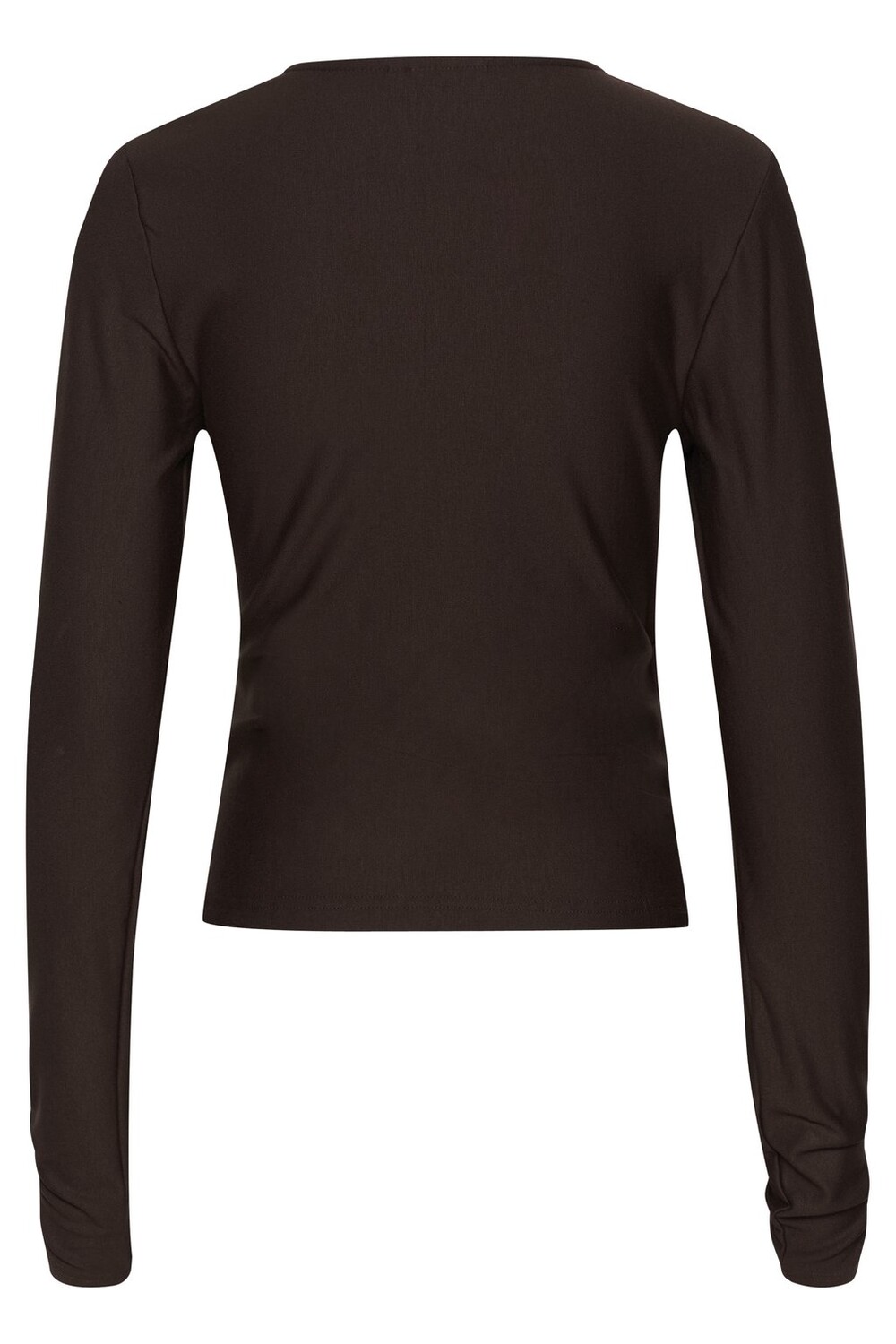 Топ с длинными рукавами RIFA WRAP TOP Gestuz, темно-коричневый 
Топ с длинными рукавами RIFA WRAP TOP Gestuz, темно-коричневый