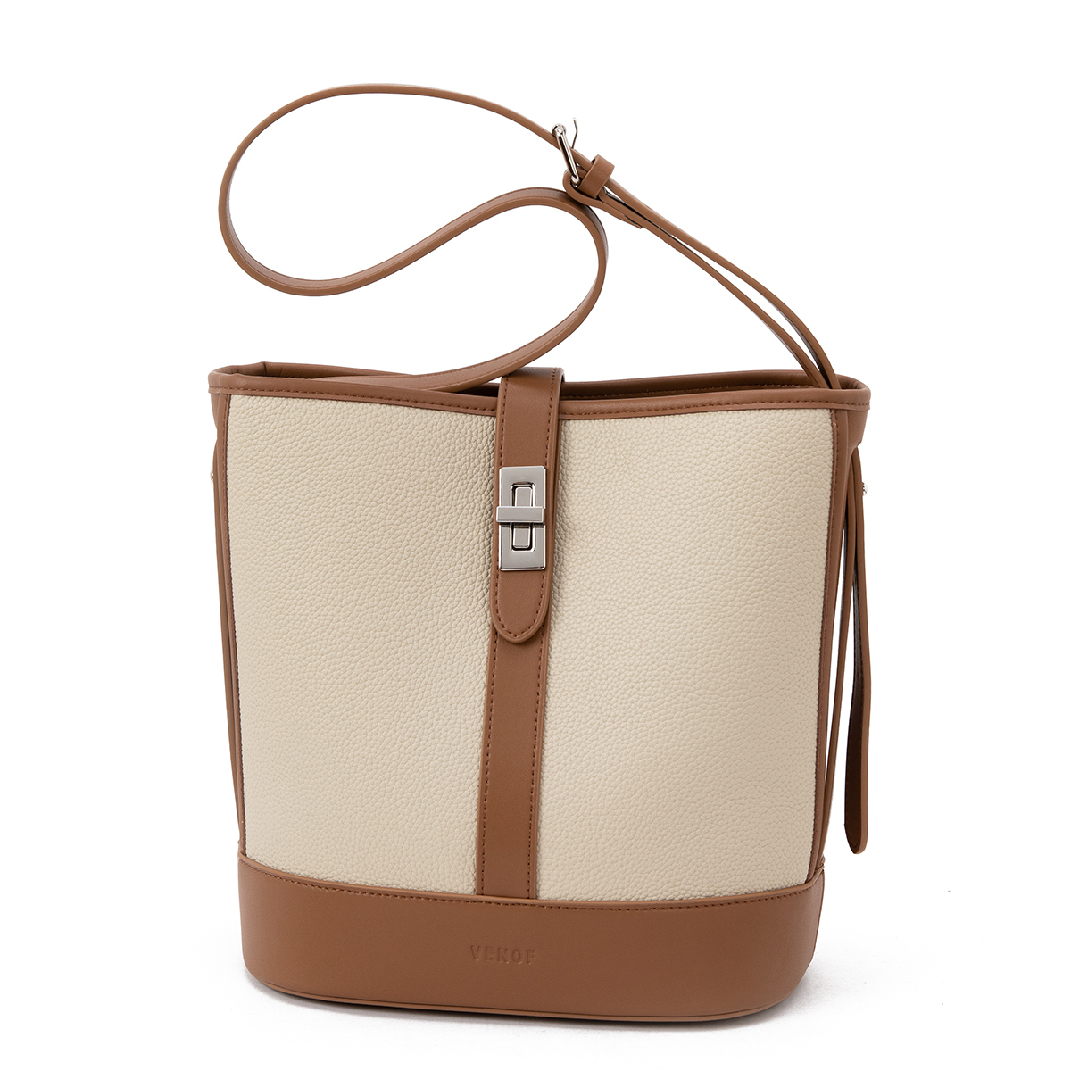 Кожаная ведерка из коровьей кожи, Средняя сумка через плечо для женщин Бежевый/Коричневый VENOF, Дубовая кожа Белый
Кожаная ведерка из коровьей кожи, Средняя сумка через плечо для женщин Бежевый/Коричневый VENOF, Дубовая кожа Белый