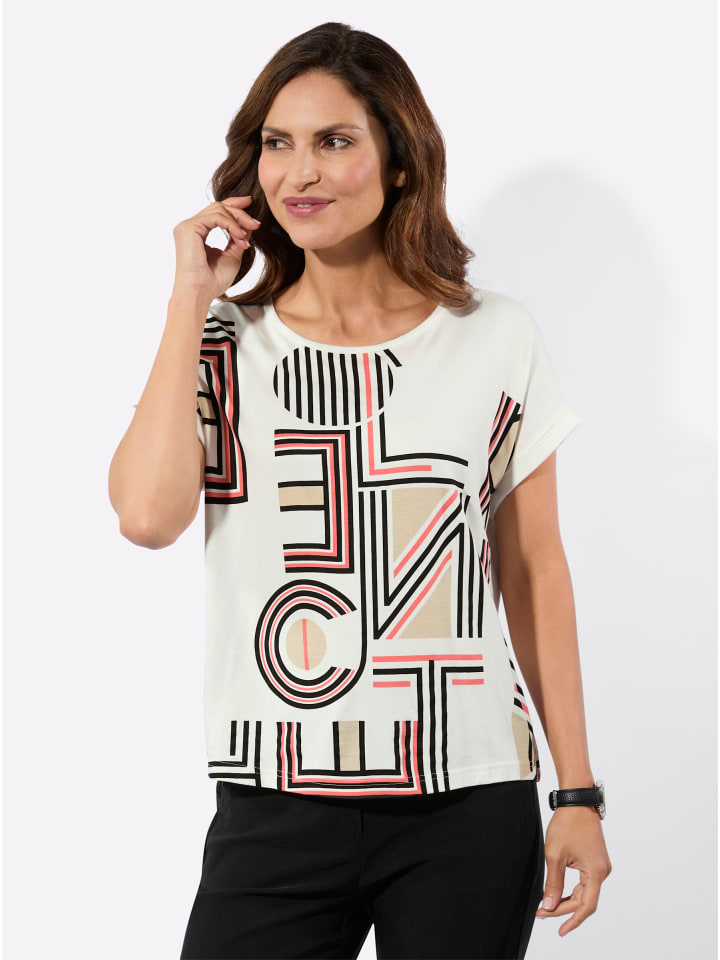 Рубашка с круглым вырезом с принтом экрю-коралла WITT WEIDEN
Рубашка с круглым вырезом с принтом экрю-коралла WITT WEIDEN